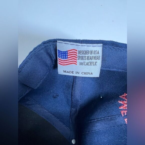 America Est. 1776 W Flag Blue Baseball Cap/Hat W/ America on side and Back OS - Picture 4 of 6